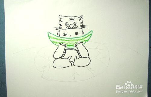 画吃瓜小子,趣味横生的童年瞬间